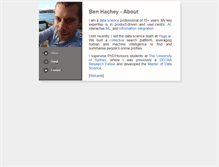 Tablet Screenshot of benhachey.info